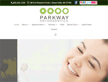 Tablet Screenshot of parkwayorthodontics.com